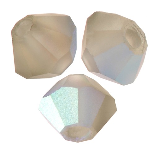 Cuentas tupis Preciosa - Arandela Bead 3 mm - Black Diamond AB Matt x30