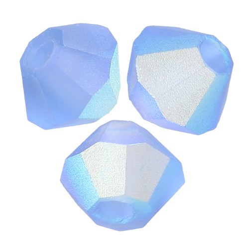 Cuentas tupis Preciosa - Arandela Bead 3 mm - Sapphire AB Matt x30
