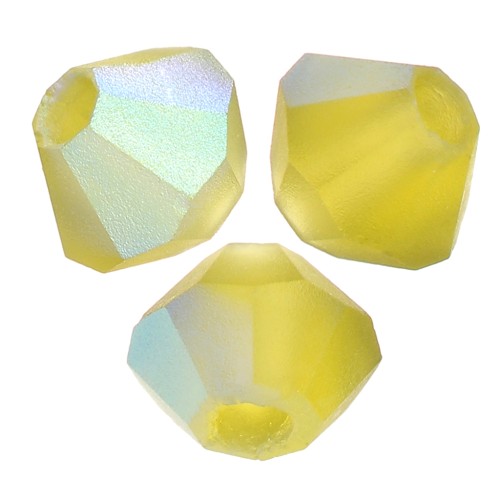 Cuentas tupis Preciosa - Arandela Bead 3 mm - Olivine AB Matt x30