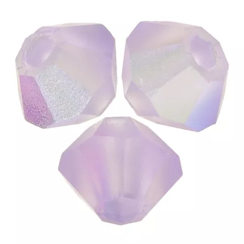 Cuentas tupis Preciosa - Arandela Bead 3 mm - Violet AB Matt x30