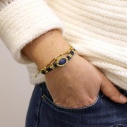 Bobina de hilo encerado Linhasita para micro macramé 1,2 mm Salmón iridiscente (Salmao)