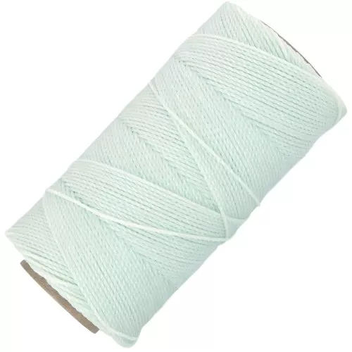 Bobina de hilo encerado Linhasita para micro macramé 1,2mm Menta iridiscente (Fresh Mint)