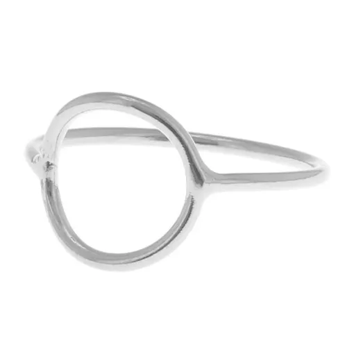 Anillo círculo calado - Talla 57 - Plata 925 x1