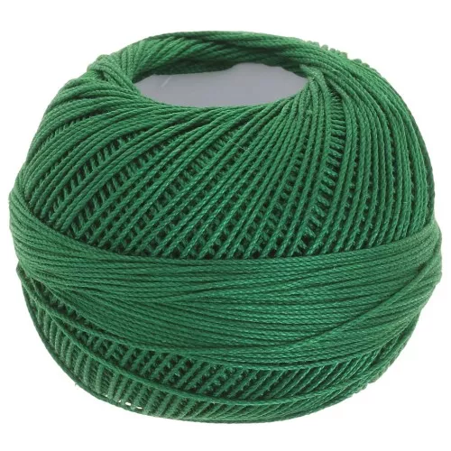 Hilo de algodón Lizbeth tamaño 10 - Christmas Green n°638 x111m