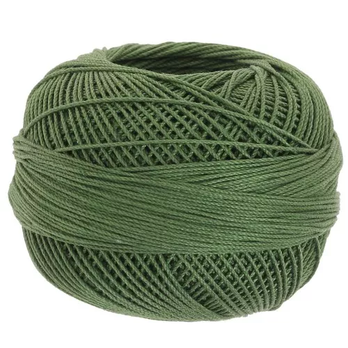 Hilo de algodón Lizbeth tamaño 10 - Dark Leaf Green n°676 x111m