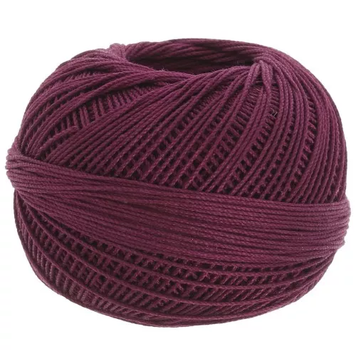 Hilo de algodón Lizbeth tamaño 10 - Burgundy n°672 x111m