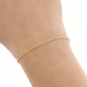 Cadena eslabón Cuerda 1,4 mm - (Gold Filled) x50cm