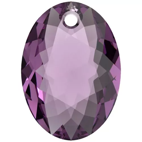 Colgante PureCrystal 6438 Elliptic Cut Pendant 16 mm - Amatista x1