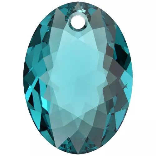 Colgante PureCrystal 6438 Elliptic Cut Pendant 16 mm - Circón Azul x1