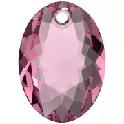 Colgante PureCrystal 6438 Elliptic Cut Pendant 16 mm - Rosa x1