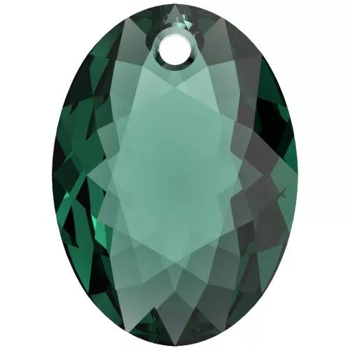 Colgante PureCrystal 6438 Elliptic Cut Pendant 16 mm - Esmeralda x1