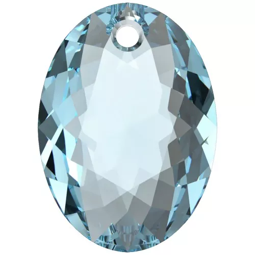 Colgante PureCrystal 6438 Elliptic Cut Pendant 16 mm - Aguamarina x1