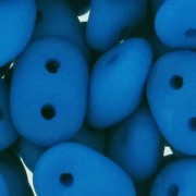 SuperDuo 2,5x5 mm Neon Mykonos Blue Mat x10g|raw }}