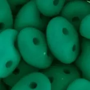 SuperDuo 2,5x5 mm Neón Esmeralda Oscuro Mate x10g