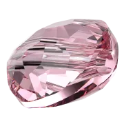 Cuentas planas redondas - 6 mm - Thin Round PureCrystal 5034 - Rosa claro x6