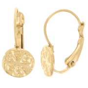 Ganchos 17 mm - Irregular Sand dollar pattern - Acero inoxidable 304L Dorado x2|raw }}