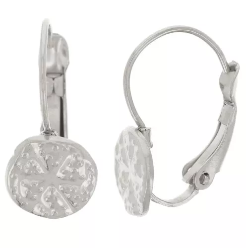 Ganchos 17 mm - Irregular Sand dollar pattern - Acero inoxidable 304L x2