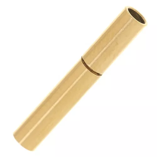 Cierre de bayoneta para cordón de 2 mm - Acero inoxidable 304L dorado x1