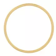 Anillas para montar y tejer círculos de 16 mm - Acero inoxidable 304L Dorado x20