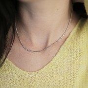 Gargantilla de malla rizada 2,2 mm - Acero inoxidable 304L x41cm