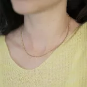 Jaseron gargantilla de malla 2,1 mm - Acero inoxidable 304L x46cm