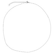 Gargantilla de malla fantasía 1,4 mm - Acero inoxidable 304L x46cm|raw }}