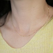 Gargantilla de malla fantasía 1,4 mm - Acero inoxidable 304L x46cm