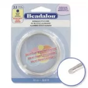 Hilo de cobre redondo de 0,64 mm - German Style Wire - Plateado x 10 m