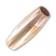 Cierre magnético cordón 6 mm de acero Inox Dorado rosa x1