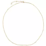 Collar de malla «Fantaisie» de 1,5 mm - Acero inoxidable 304L Dorado x 41 cm