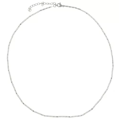 Gargantilla de malla fantasía 1,5 mm - Acero inoxidable 304L x46cm