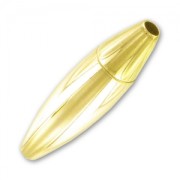 Cierre magnético para cordón de 2 mm - Acero inoxidable 316F Dorado x1