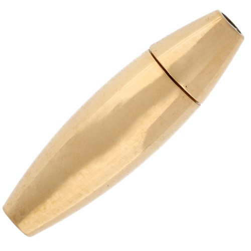 Cierre magnético para cordón de 2 mm - Acero inoxidable 316F Dorado x1
