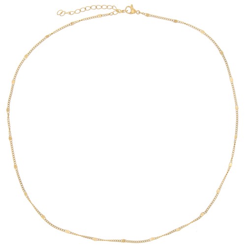 Bordillo de cota de malla 1,95 mm - Acero inoxidable 304L Dorado x46cm