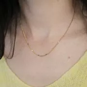 Bordillo de cota de malla 1,95 mm - Acero inoxidable 304L Dorado x46cm