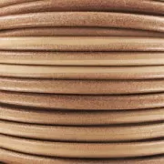 Cordón de cuero 6 mm Natural x1 m