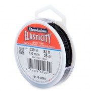 Elasticidad 1 mm - Negro x25m