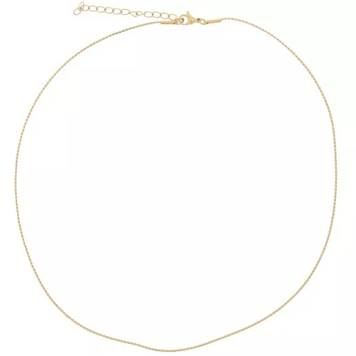 Gargantilla de malla Epi 0,9 mm - Acero inoxidable 304L Dorado x46cm