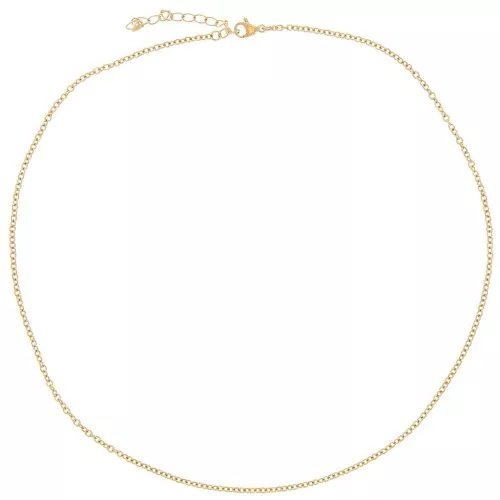 10 Forçat 2 mm collares de malla - 304L Dorado de acero inoxidable x46cm