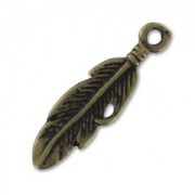 Dije pluma 27 mm Bronce x1|raw }}