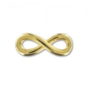 Separador infinito 15x6 mm Dorado con oro fino x1|raw }}