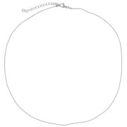 10 collares bola ovalada 1,1 mm - Acero inoxidable 304L x46cm