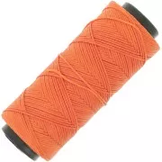 Fil plat en polyester ciré  Slam Cord pour micro macramé 1 mm - Orange x100m