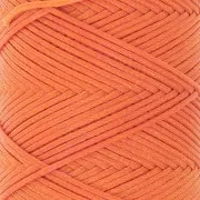 Slam Cord hilo plano de poliéster encerado para micro macramé 1 mm - Naranja x100m