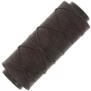 Fil plat en polyester ciré  Slam Cord pour micro macramé 1 mm - Bordeaux x100m