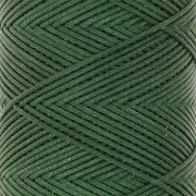 Slam Cord hilo plano de poliéster encerado para micro macramé 0,8 mm - Verde bosque x100m