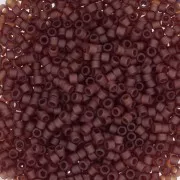 Miyuki Delica 11/0 DB1262 - Mat Transparent Dark Cranberry x8g