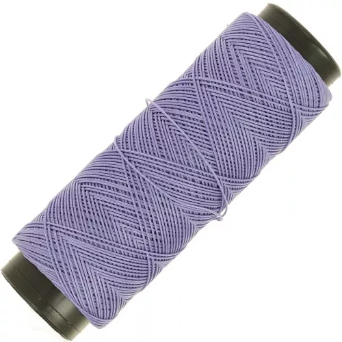 Slam Cord hilo plano de poliéster encerado para micro macramé 0,6 mm - Amatista x100m