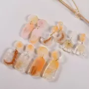 Molde de silicona nº 13 para hacer pendientes de resina - Transparente