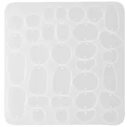 Molde de silicona nº 13 para hacer pendientes de resina - Transparente